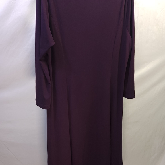 Susan Graver Deep Purple Lace Accent Top - Picture 5 of 7